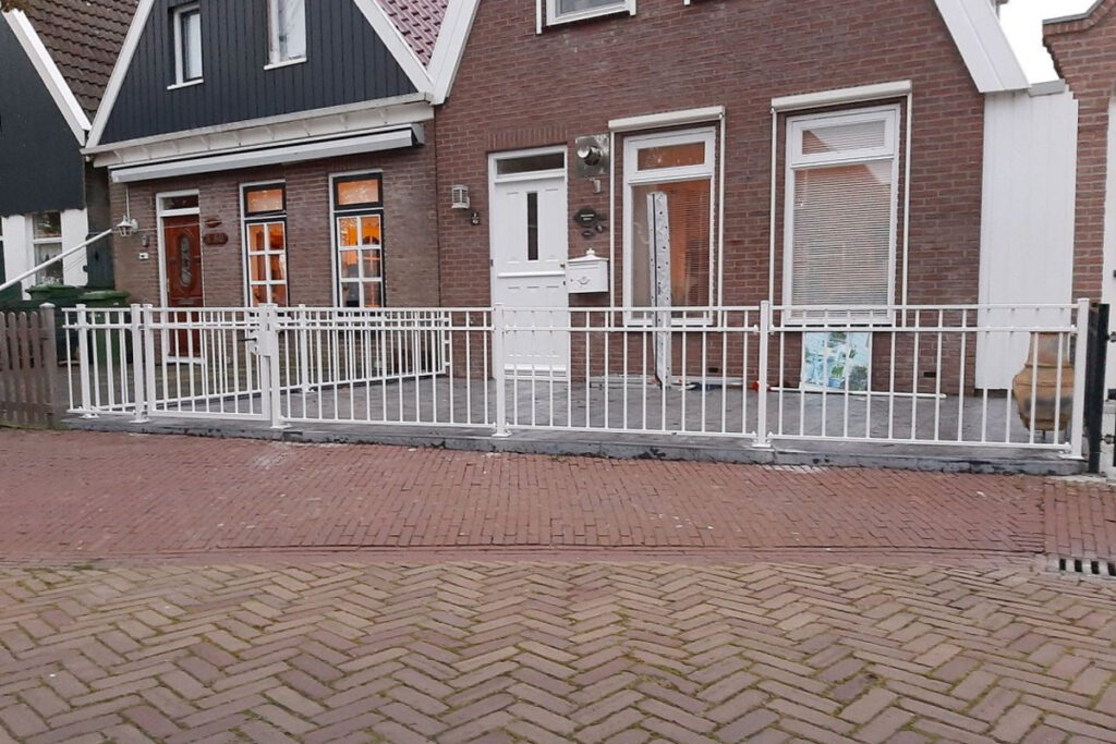 Tuinhekwerk wit gepoedercoat