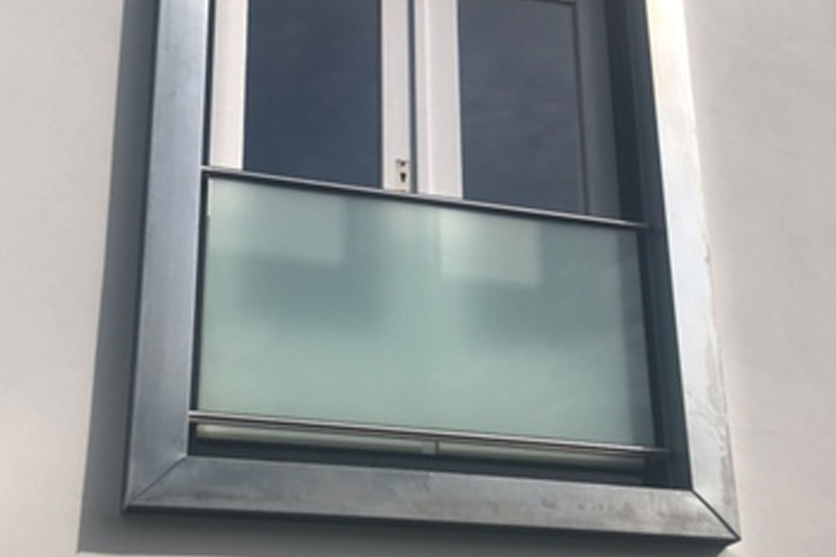 Franse balkons met glas