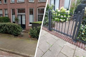 sierhekwerk voor en na
