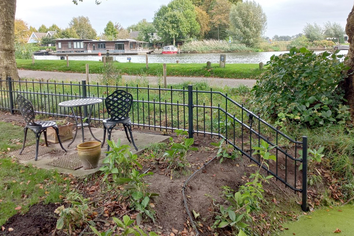 Stalen hekwerk voor tuin
