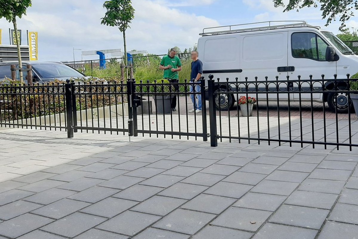 Tuinhekwerk zwart gepoedercoat