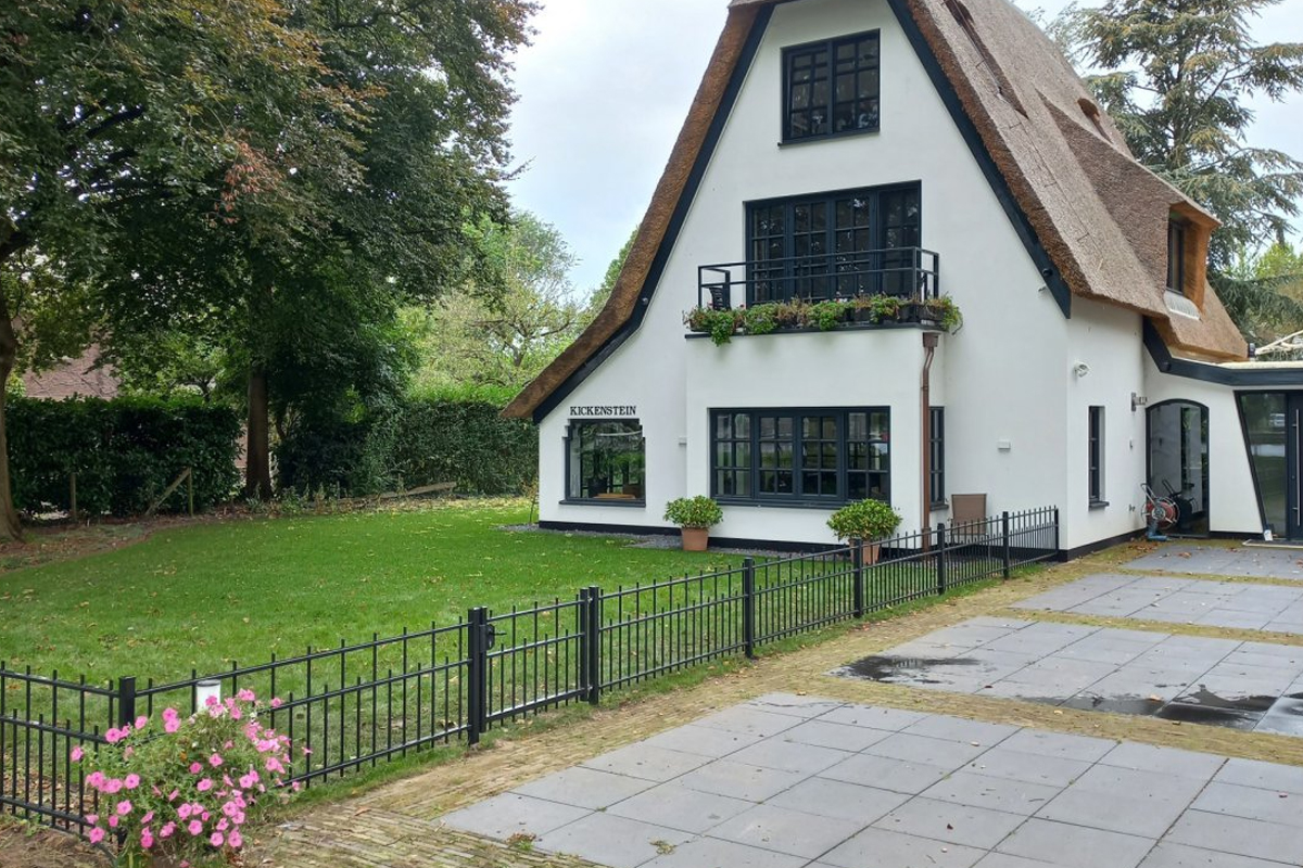 Tuinhekwerk zwartgrijs gepoedercoat
